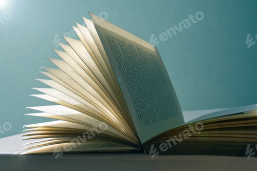Preview: view of the book as back to school concept with copy space