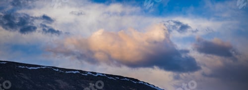 Preview: Detailed cloud panorama at sunset
