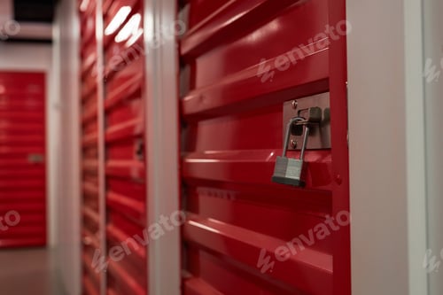 Preview: Lock on Closed Door of Storage Unit