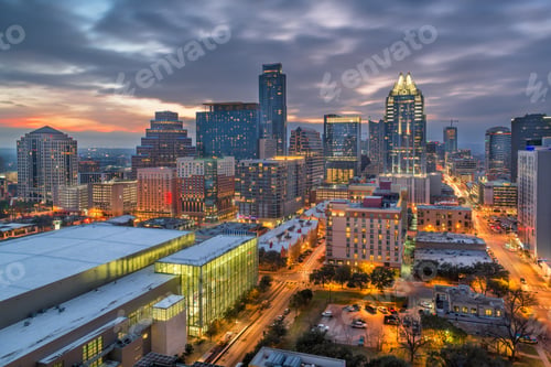 Preview: Austin, Texas, USA Downtown Cityscape