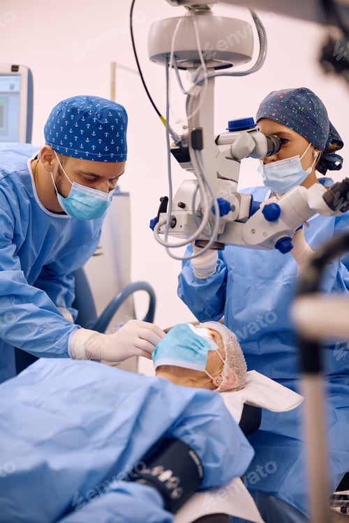 Preview: Eye surgery at ophthalmology clinic.