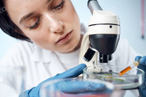 Preview: female lab technicians microscope research professional medicine science