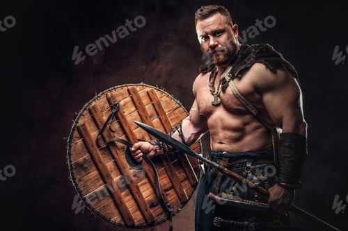 Preview: Severe barbarian in warrior clothes