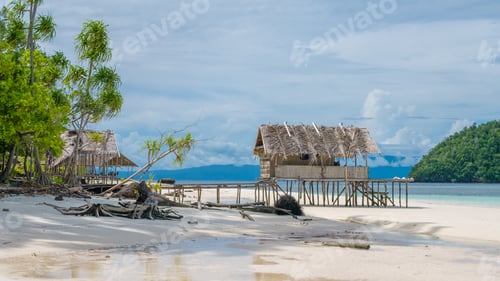 Preview: Water Hut of Homestay on Kri Island. Raja Ampat, Indonesia, West Papua