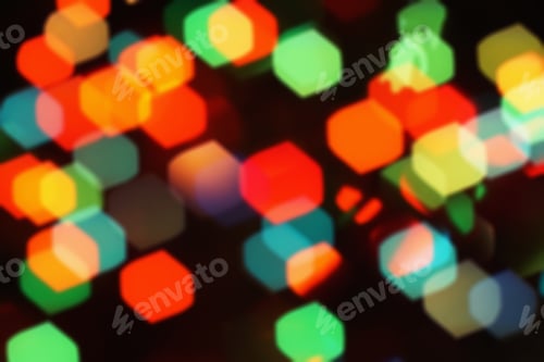Preview: Nature Pattern- Light Bokeh Background. Celebratory Mood Magic Effect. Decorations Holiday- Design