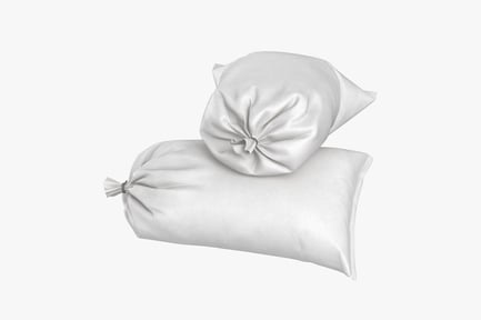 Preview: Stacked Sandbags - Clean White Textile
