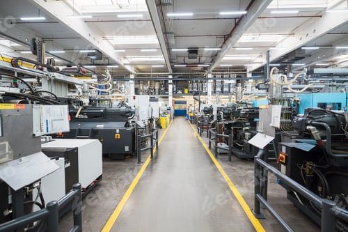 Preview: Machines on factory shop floor