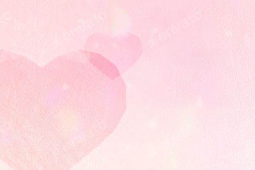 Preview: Heart patterned on a pink background