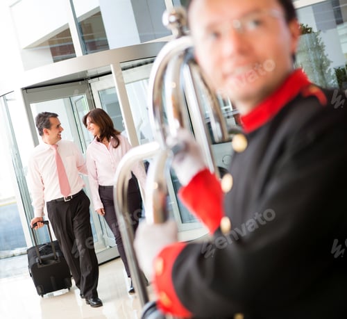 Preview: Couple On A Business Trip Arriving To The Hotel