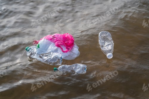 Preview: Plastic trash floats in the ocean, highlighting the urgent issue of marine
