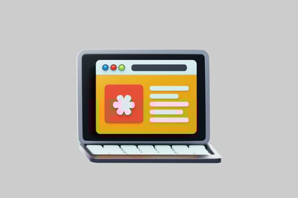 Preview: Medical website laptop interface