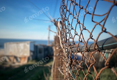 Preview: Closeup of a rusty fence