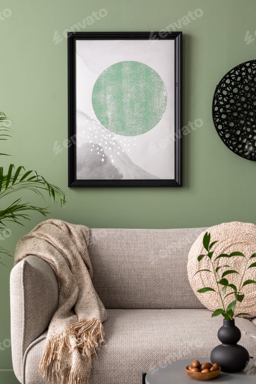 Preview: The stylish composition at living room interior