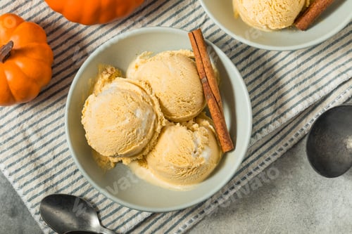 Vista previa: Organic Homemade Pumpkin Pie Ice Cream