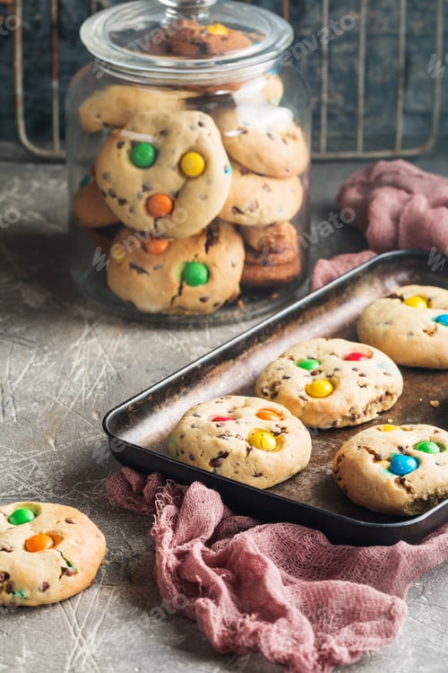 Preview: Homemade Candy Coated Cookies