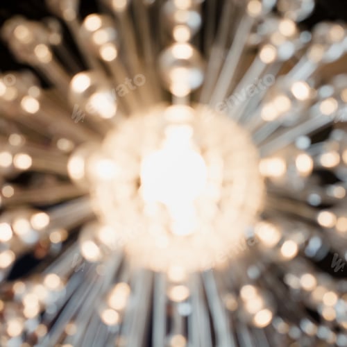 Preview: Blurred garland. City night blur bokeh, defocused abstract background.