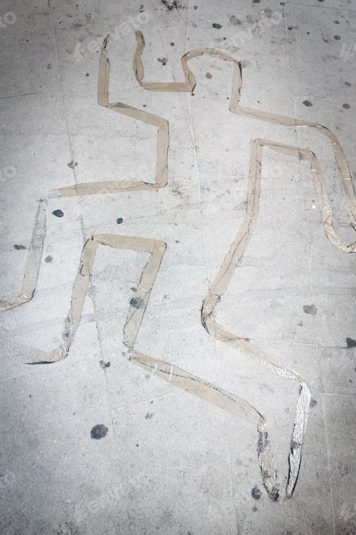 Preview: Dead body silhouette