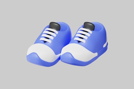 Preview: Casual blue shoes pair