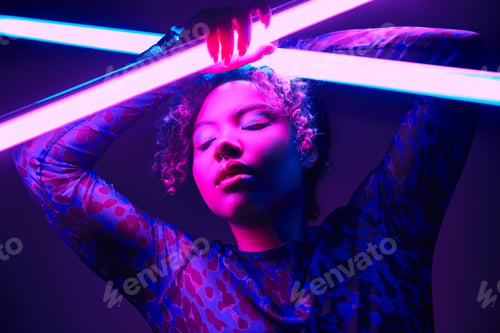 Preview: Radiant Woman Wielding Light Saber