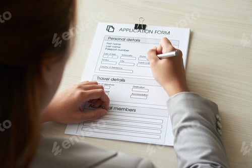 Preview: Filling application form