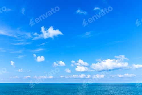 Preview: Blue sky with clouds background. landscape natural with cloud. copyspace.