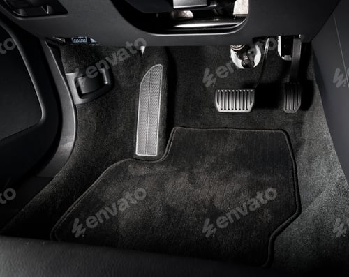 Preview: Brake and accelerator pedal of automatic transmission car