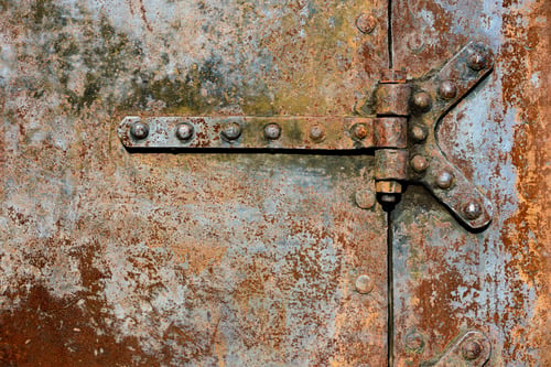 Preview: Rusty metal door details