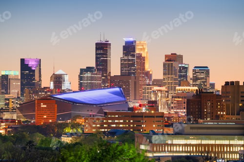 Preview: Minneapolis, Minnesota, USA Downtown City Skyline
