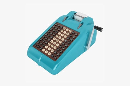 Preview: Vintage Teal Adding Machine