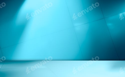 Preview: Blue Background for Presentation Abstract Studio Cyan Template
