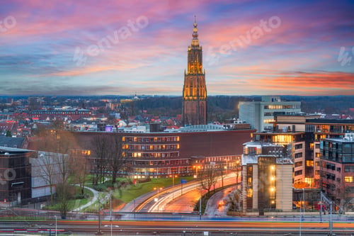 Preview: Amersfoort, Netherlands Town Skyline
