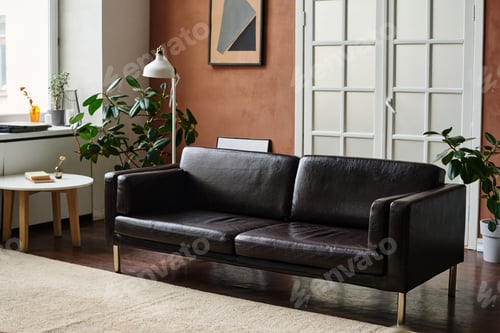 Preview: Light big apartment with modern furniture