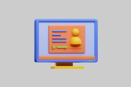 Preview: Online video presentation desktop computer