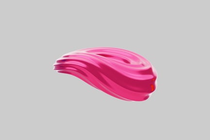 Preview: Fluid pink blob shape element