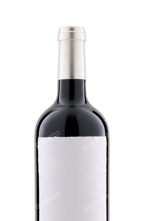 Preview: Wine isolated on a white