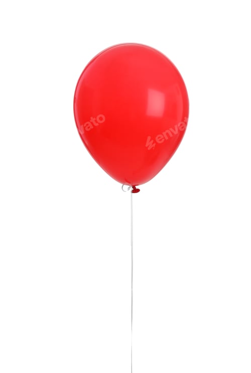 Preview: Color balloon on white background. Celebration time