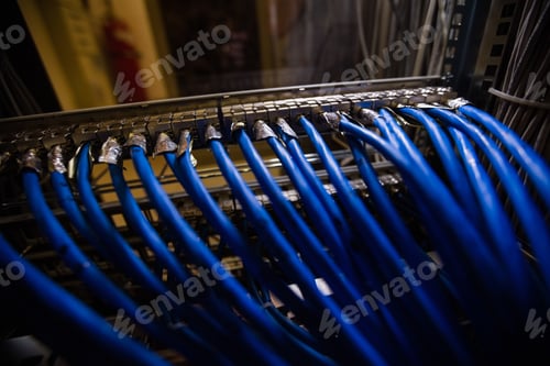 Preview: Close-Up Of Rack Mounted Server In Server Room
