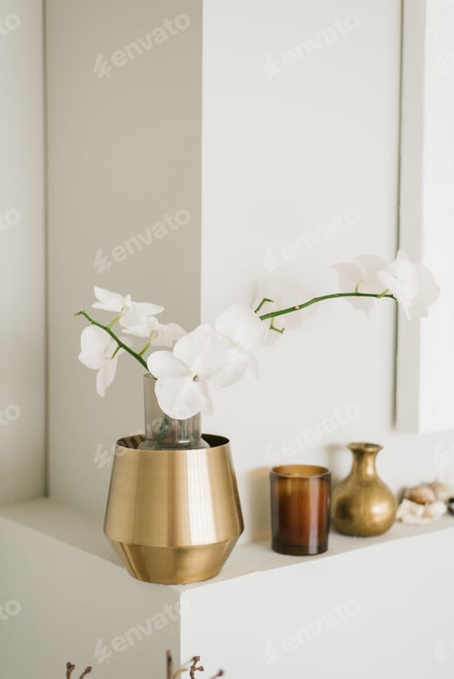 Preview: Minimalist Living Room Decor in Scandinavian or Japanese Style