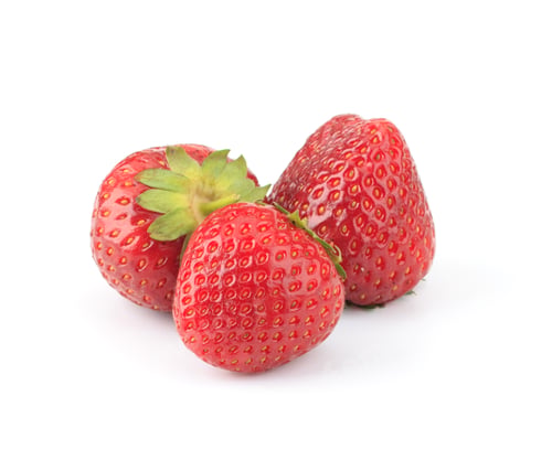 Preview: Garden strawberry isolated on white background