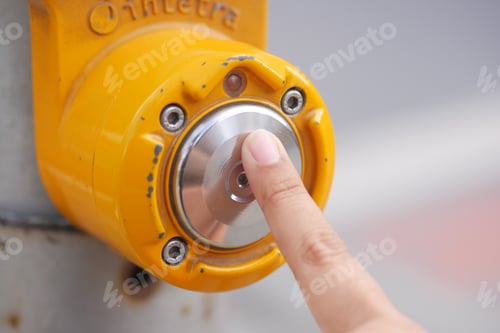Preview: close up of crossing signal button in singapore