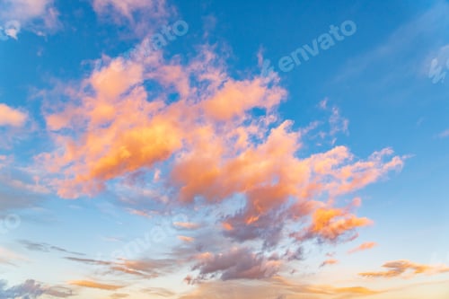 Preview: Sunset with dramatic sky and colorful clouds