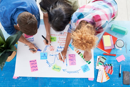 Preview: Young People Drawing Plan