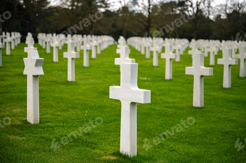 Preview: American War Cemetery near Omaha Beach, Normandy, France