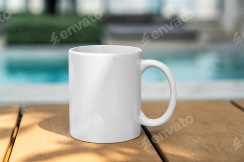 Preview: mockup, realistic, mug, advertisement