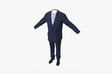 Preview: Mannequin in tailored suit with extended arms