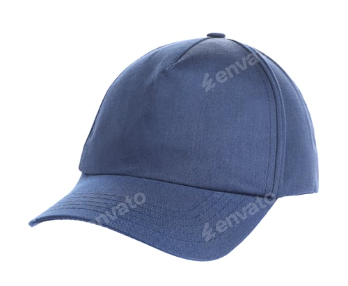 Preview: Stylish blue baseball cap isolated on white