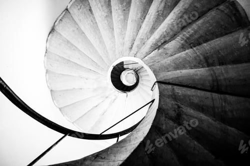 Preview: Spiral Staircase Ascending into Darkness and Light