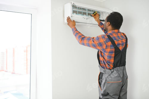 Preview: AC Electrician Technician Repairing Air Conditioner Appliance