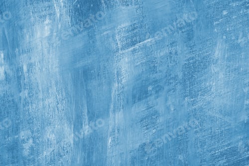 Preview: Concrete, Plaster Wall Texture With Brush Strokes, Blue Surface With Brush Strokes Background