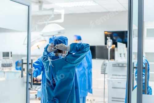 Preview: Surgeons Preparing Operation in a Modern Operating Room